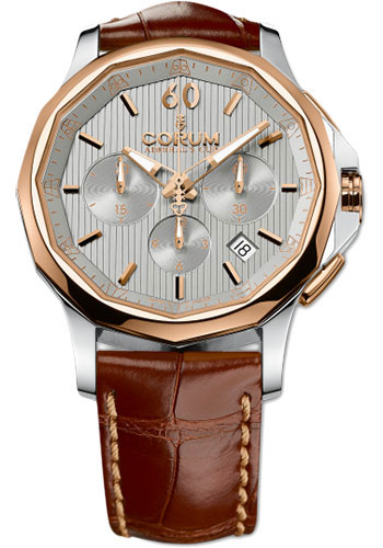 Corum Watches - Admiral Legend 42 mm - Chronograph - Steel and Gold - Style No: A984/01311 - 984.101.24/0F02 FH11