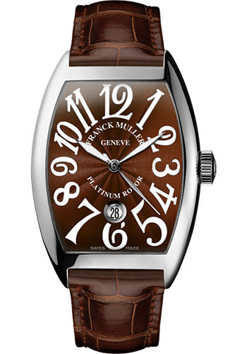 Franck Muller Watches - Cintre Curvex - Automatic - 43 mm Stainless Steel - Strap - Style No: 9880 SC DT AC Brown