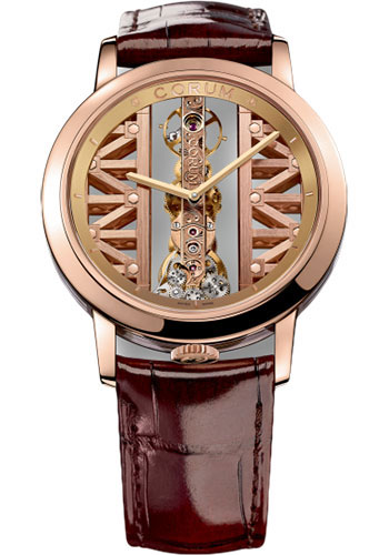 Corum Watches - Golden Bridge 43mm - Round - Rose Gold - Style No: B113/03010 - 113.900.55/0F02 GG55R