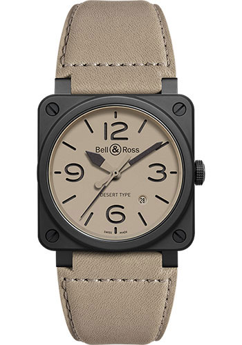 Bell & Ross Watches - BR 03-92 Automatic Desert Type - Style No: BR0392-DESERT-CE