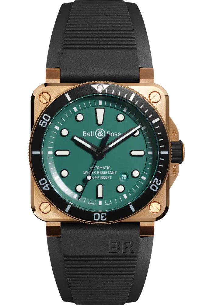 Bell & Ross Watches - BR 03-92 Automatic Diver - Style No: BR0392-D-LT-BR/SRB