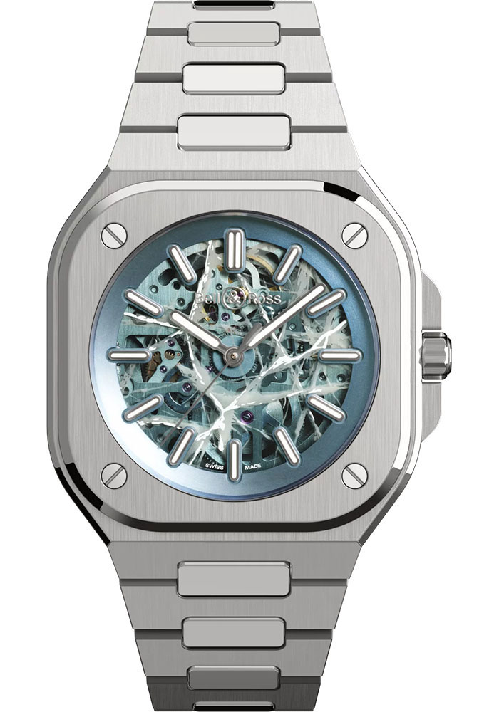 Bell & Ross Watches - BR 05 Skeleton Arctic Blue - Style No: BR05A-AB-SKST/SST