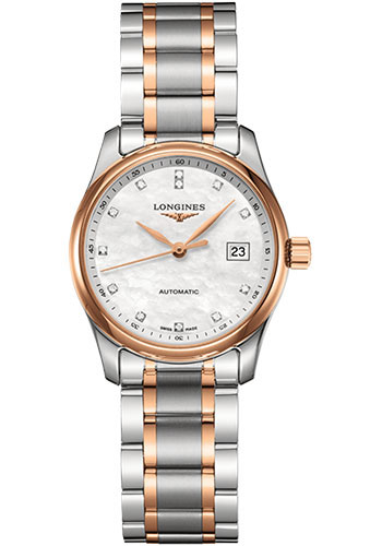 Longines Watches - Master Collection 29 mm - Steel And Pink Gold Cap 200 - Bracelet - Style No: L2.257.5.89.7