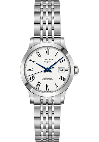 Longines Watches - Record collection 30 mm - Steel - Bracelet - Style No: L2.321.4.11.6