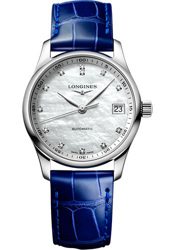 Longines Watches - Master Collection 34 mm - Steel - Alligator Strap - Style No: L2.357.4.87.0