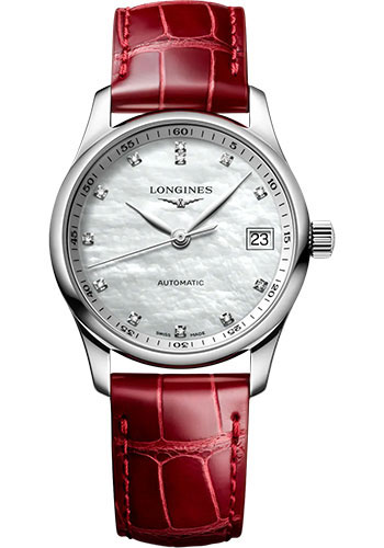 Longines Watches - Master Collection 34 mm - Steel - Alligator Strap - Style No: L2.357.4.87.2