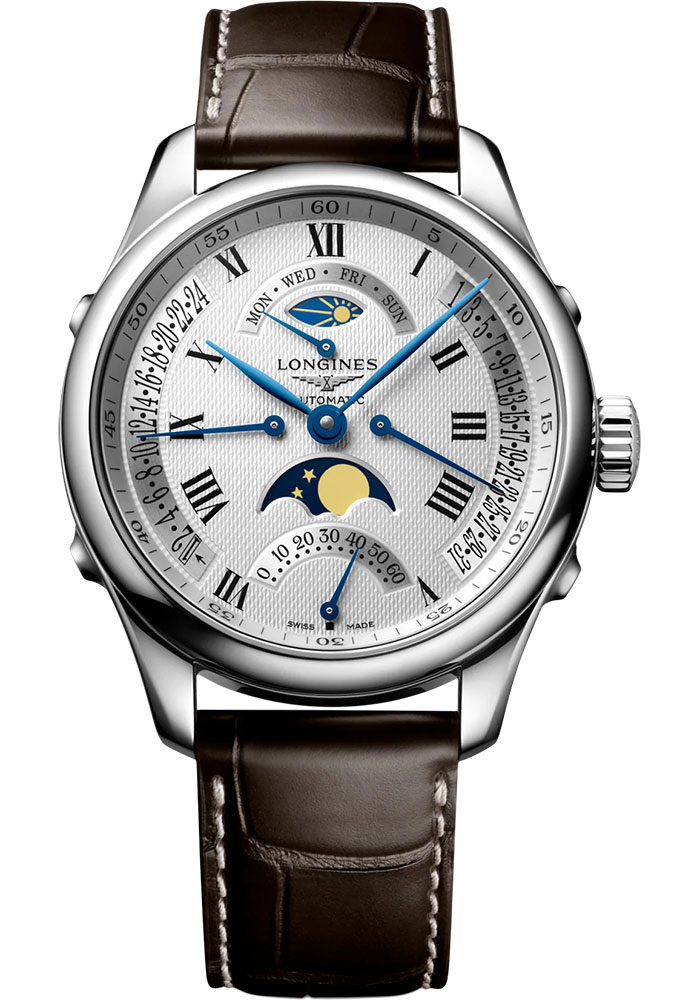 Longines Master Collection (41mm|Small Seconds...to|Steel|Alligator)