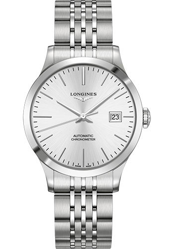 Longines Record collection 38.5 mm - Steel - Bracelet Watches