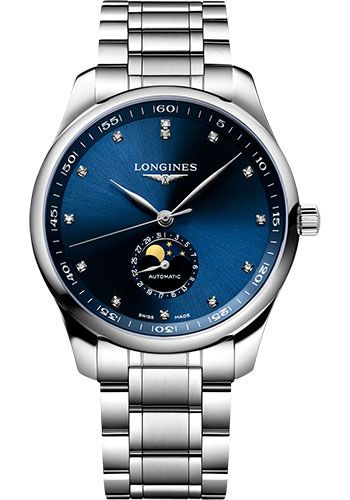 Longines Watches - Master Collection 42 mm - Moon Phase - Steel - Bracelet - Style No: L2.919.4.97.6