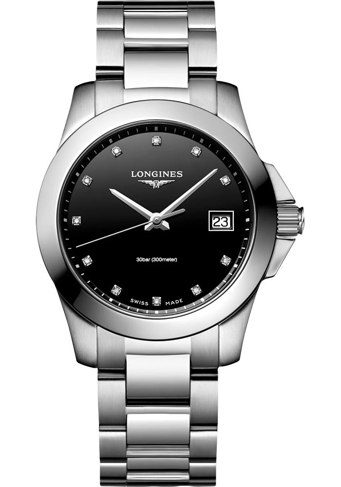 Longines Conquest 34 mm Steel Watches From SwissLuxury