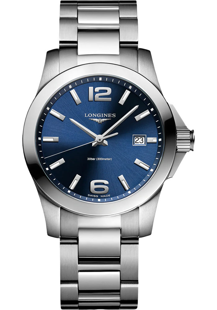 Longines Watches - Conquest 34 mm - Steel - Style No: L3.377.4.96.6