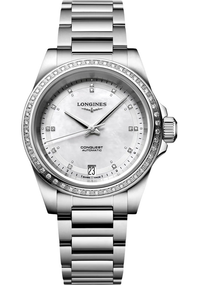 Longines Conquest 2023 34 mm - Steel With Diamonds Watches