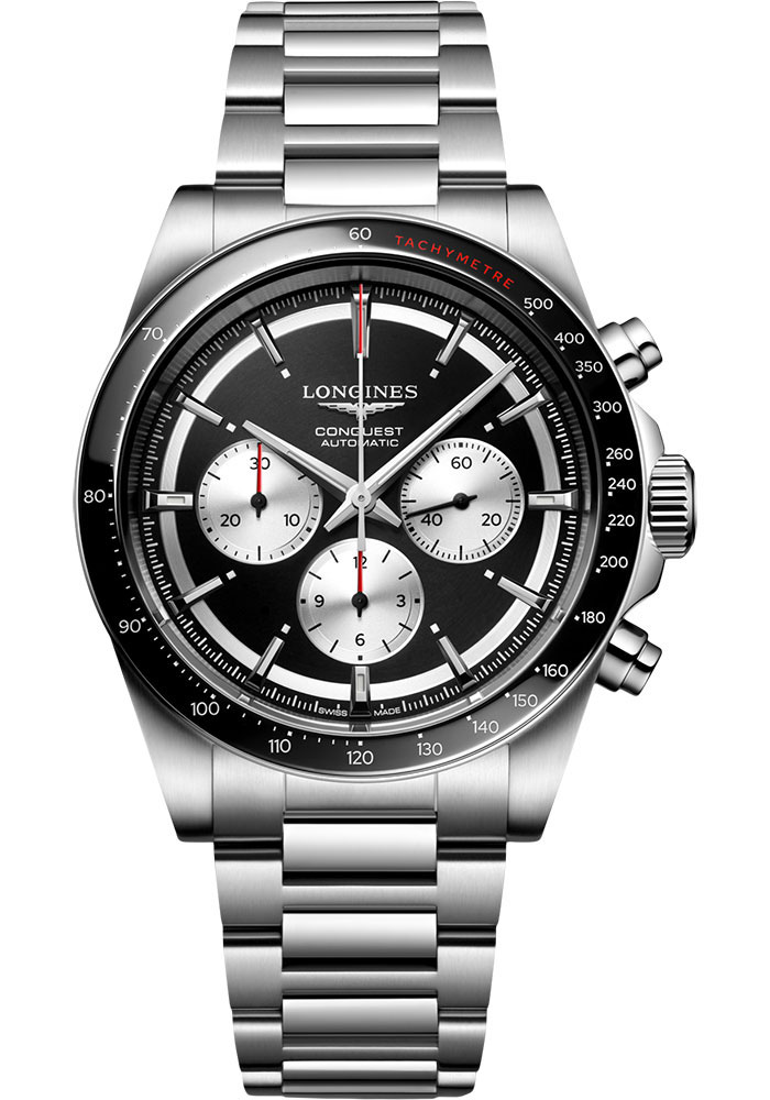 Longines Watches - Conquest 2023 42 mm - Steel And Ceramic - Style No: L3.835.4.52.6