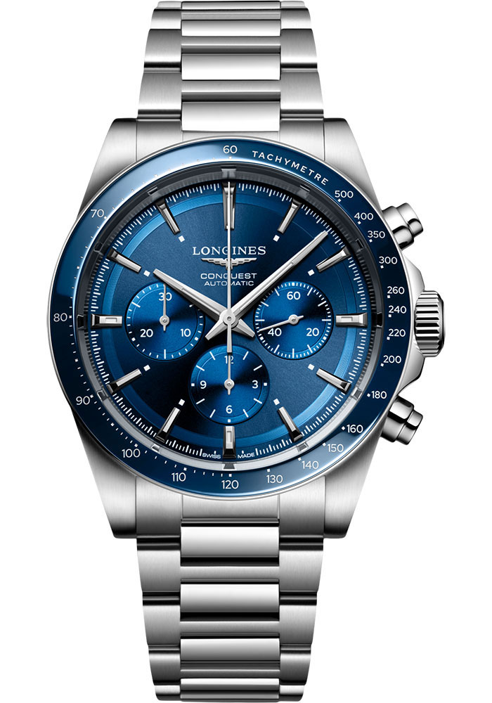 Longines Watches - Conquest 2023 42 mm - Steel And Ceramic - Style No: L3.835.4.92.6