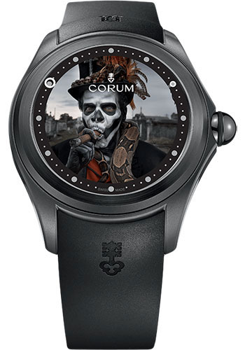 Corum Watches - Big Bubble 52 mm - Magical Voodoo Matt Barnes - Style No: L390/03340 - 390.101.95/0371 VO01