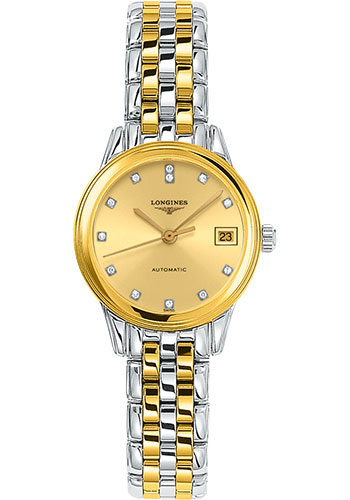 Longines Watches - Flagship 26 mm - Steel And Yellow PVD - Bracelet - Style No: L4.274.3.37.7