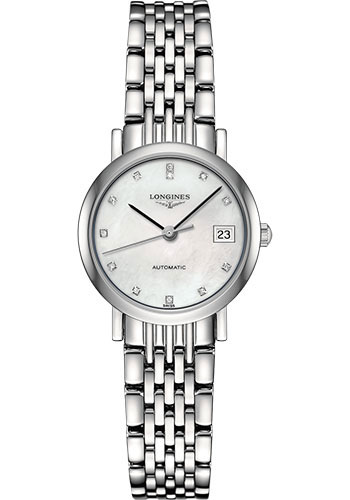 Longines Watches - Elegant Collection 25.5 mm - Steel - Bracelet - Style No: L4.309.4.87.6