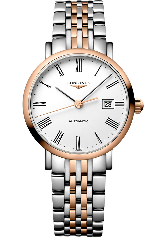 Longines Watches - Elegant Collection 29 mm - Steel And Pink Gold - Bracelet - Style No: L4.310.5.11.7