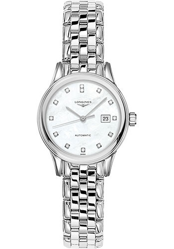 Longines Watches - Flagship 30 mm - Steel - Bracelet - Style No: L4.374.4.87.6