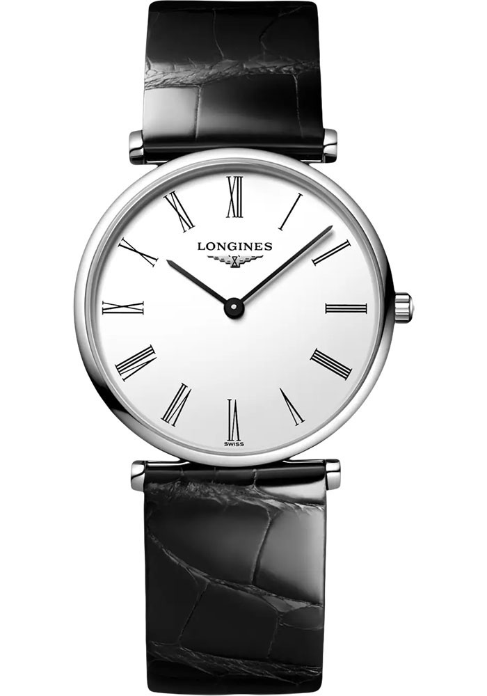 Longines Watches - La Grande Classique de Longines 29 mm - Quartz - Steel - Alligator Strap - Style No: L4.512.4.11.2