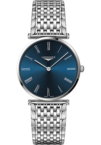 Longines Watches - La Grande Classique de Longines 38 mm - Quartz - Steel - Bracelet - Style No: L4.866.4.94.6