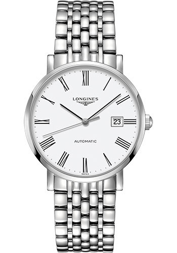 Longines Watches - Elegant Collection 39 mm - Steel - Bracelet - Style No: L4.910.4.11.6