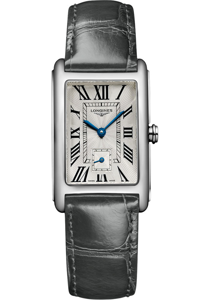 Longines Watches - DolceVita 23.30 X 37 mm - Quartz - Steel - Alligator Strap - Style No: L5.512.4.71.3