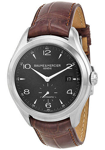 Baume & Mercier Clifton Stainless Steel - Leather Strap Watches