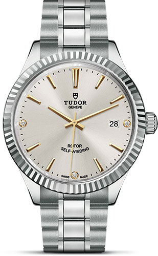 Tudor Style 38 mm - Steel - Fluted Bezel - Bracelet Watches