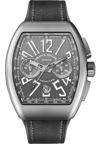 Franck Muller Watches - Vanguard Chronograph - V 45 - Stainless Steel - Style No: V 45 CC DT AC Gray