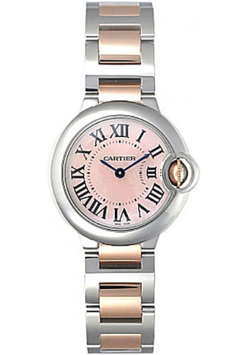 Cartier Ballon Bleu 28mm Steel And Pink Gold Watches