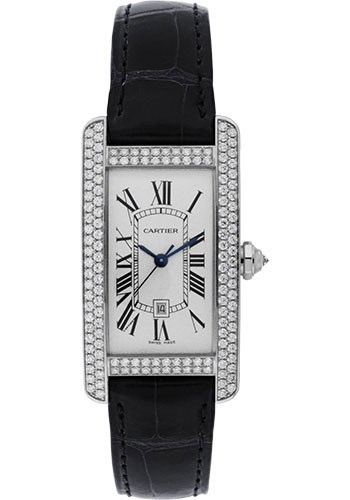 cartier tank americaine small white gold