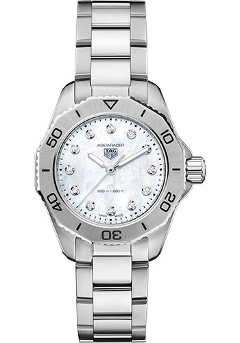 Tag Heuer Watches - Aquaracer Professional 200 Quartz 30 mm - Steel - Bracelet - Style No: WBP1416.BA0622