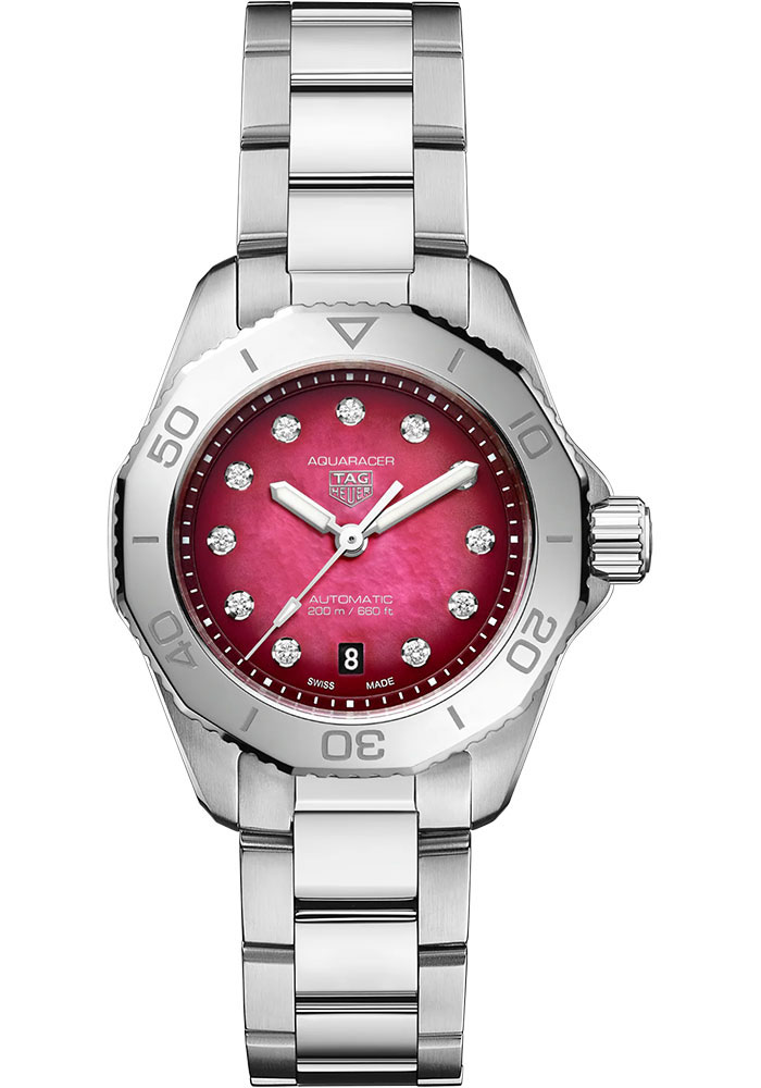 Tag Heuer Watches - Aquaracer Professional 200 Date Automatic 30 mm - Steel - Bracelet - Style No: WBP2414.BA0622