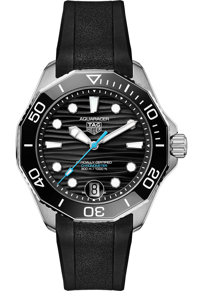 Tag Heuer Watches - Aquaracer Professional 300 Automatic 42 mm - Steel - Rubber Strap - Style No: WBP5110.FT6257