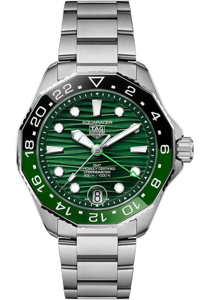 Tag Heuer Watches - Aquaracer Professional 300 GMT Automatic GMT 42 mm - Steel - Bracelet - Style No: WBP5115.BA0013